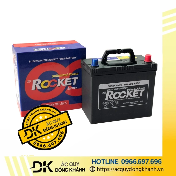 Bình Ắc Quy Rocket 45Ah 12V SMF NX100-S6LS