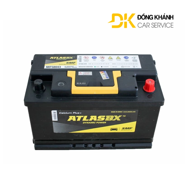 Ắc Quy Atlas Din MF58043 (DIN80) 12V - 80Ah