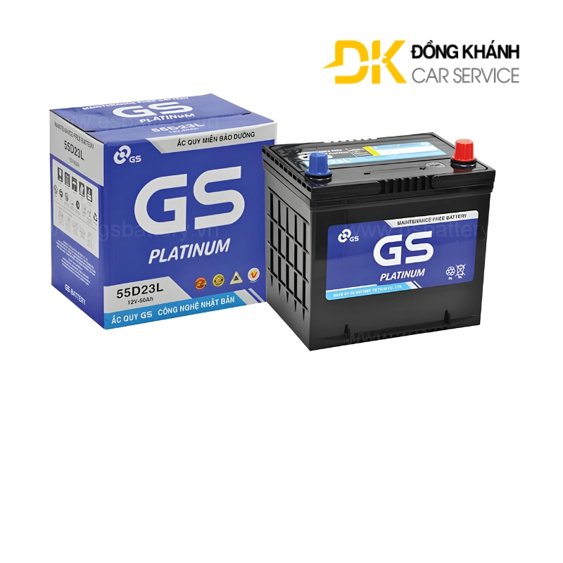 Ắc Quy GS MF 55D23L 12V - 60Ah