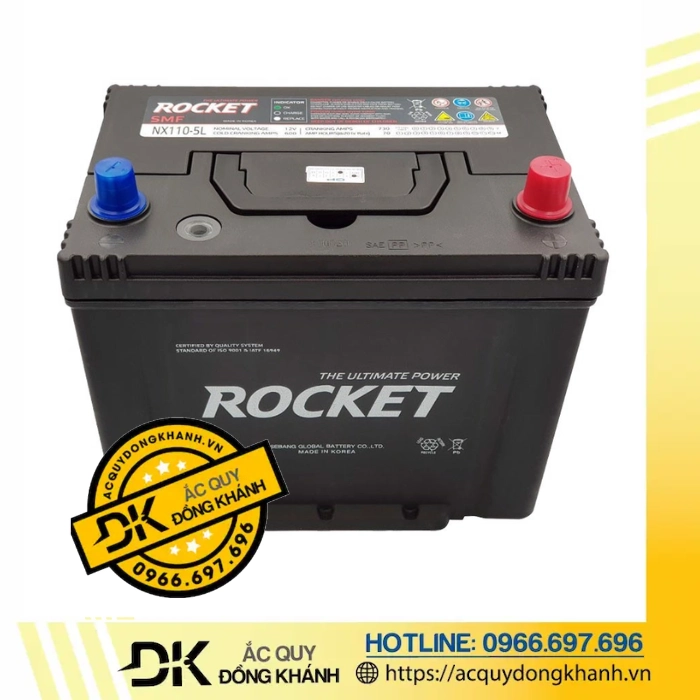 Ắc Quy Rocket 70Ah 12V SMF NX110-5L Ắc Quy Rocket 70Ah 12V SMF NX110-5L