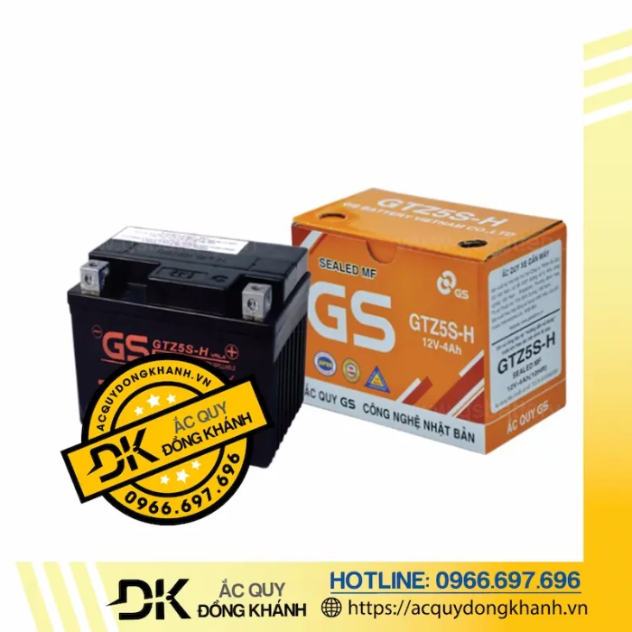 Ắc Quy GS GTZ5S-H MF 12V - 4Ah