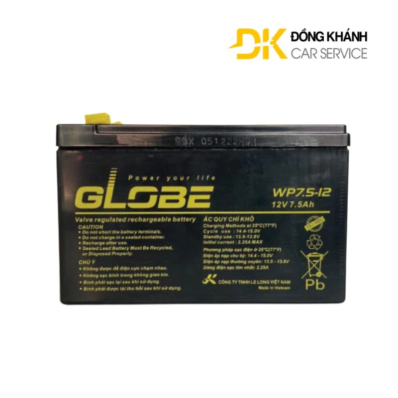 Ắc Quy GLOBE WP7.5-12 12V - 7.5Ah  