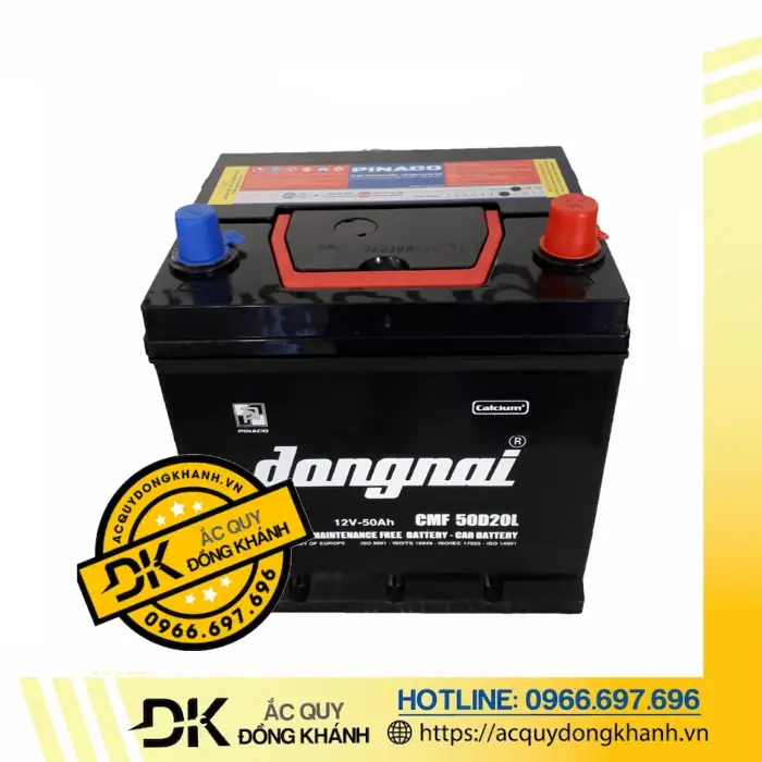 Tham khảo giá ắc quy Đồng Nai CMF 50D20L 12V-50Ah