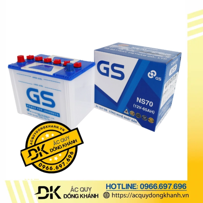 Ắc Quy GS 12V 65Ah NS70 Ắc Quy GS 12V 65Ah NS70