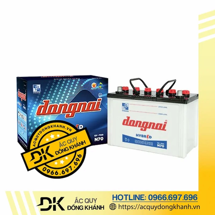 Ắc Quy Đồng Nai 70AH 12V N70
