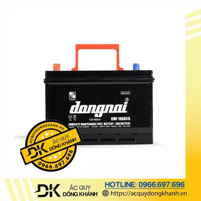Ưu điểm nổi bật của bình ắc quy Đồng Nai 12V 90Ah CMF 105D31L