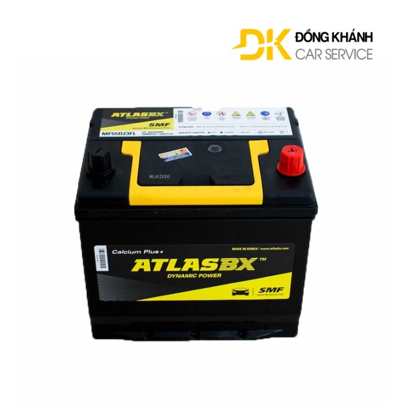 Ắc Quy Atlas MF55D23R 12V - 60AH