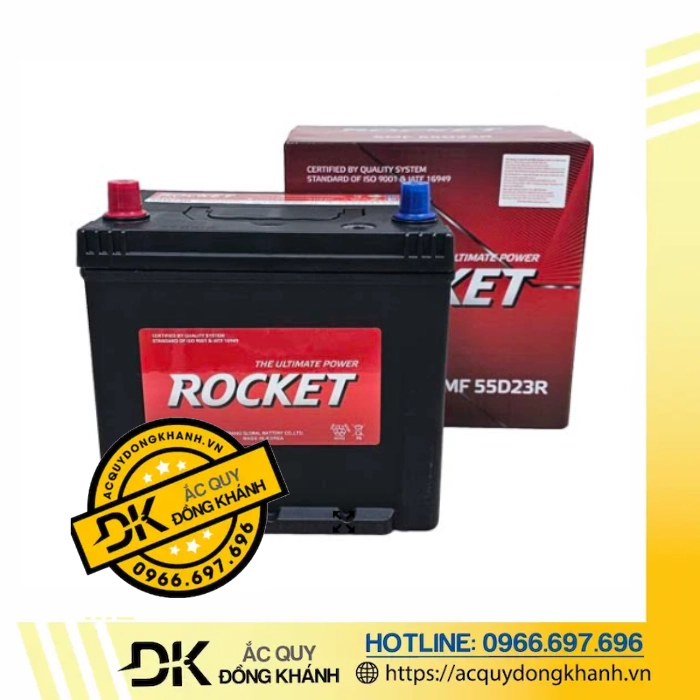 Ắc Quy ROCKET SMF 55D23R 12V 60AH