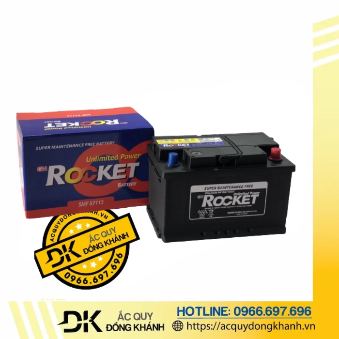 Ắc quy ROCKET SMF 57113 12V 71AH