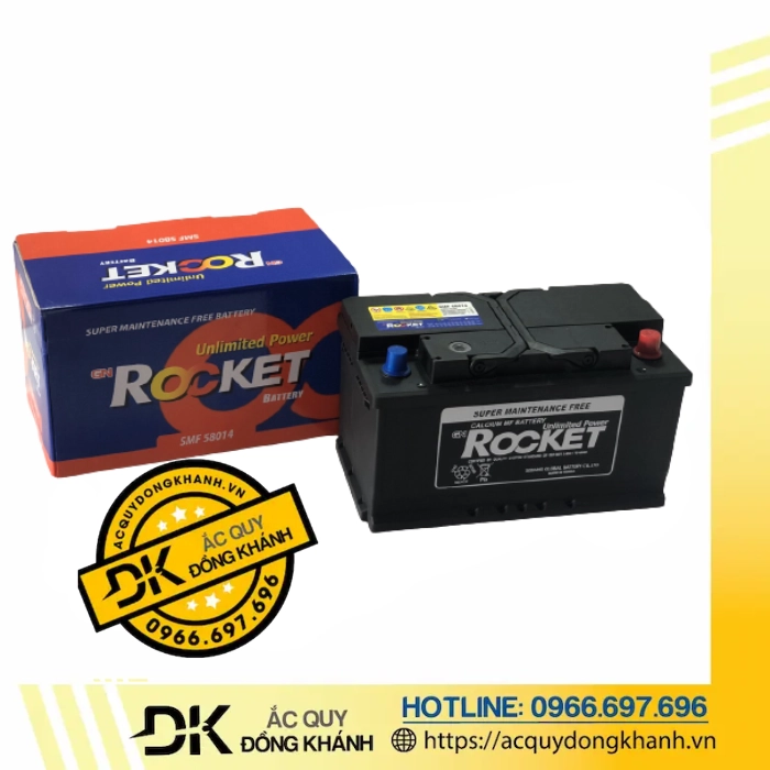 Ắc Quy ROCKET SMF 58014 12V 80AH Ắc Quy ROCKET SMF 58014 12V 80AH