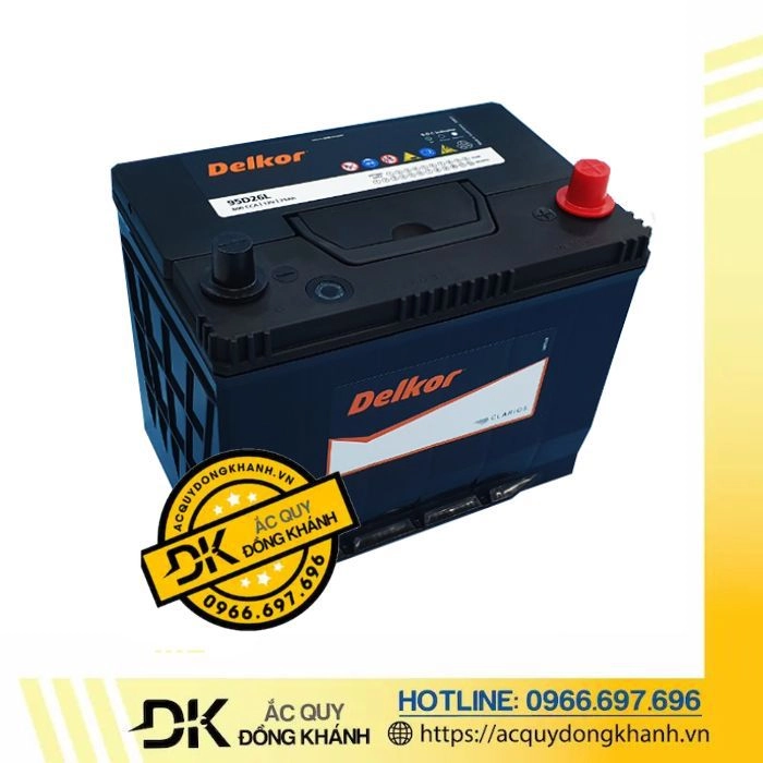 Bình Ắc Quy Delkor 75ah - 12V NX110-5/L (95D26L/R)