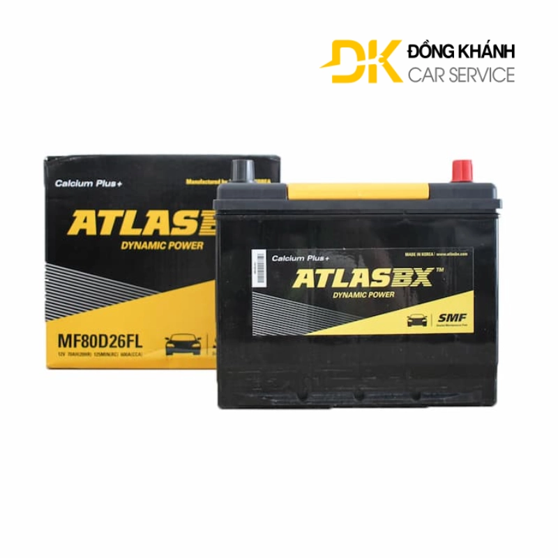 Bình Ắc Quy Atlas 70Ah 12V - MF80D26L
