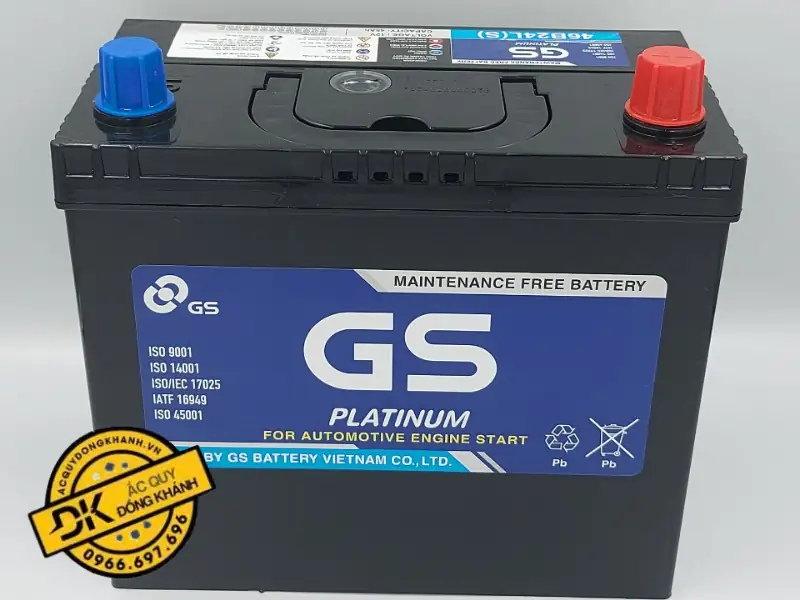 Ưu điểm nổi bật của ắc quy GS MF 46B24LS 12V 45Ah