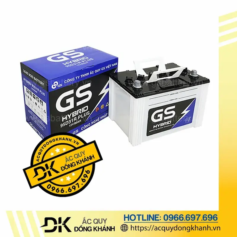 Những điểm mạnh khi sử dụng ắc quy GS 95D31R Hybrid 12V 80Ah
