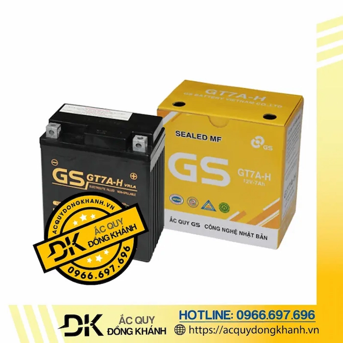 Ắc Quy GS 12V 7Ah MF GT7A-H