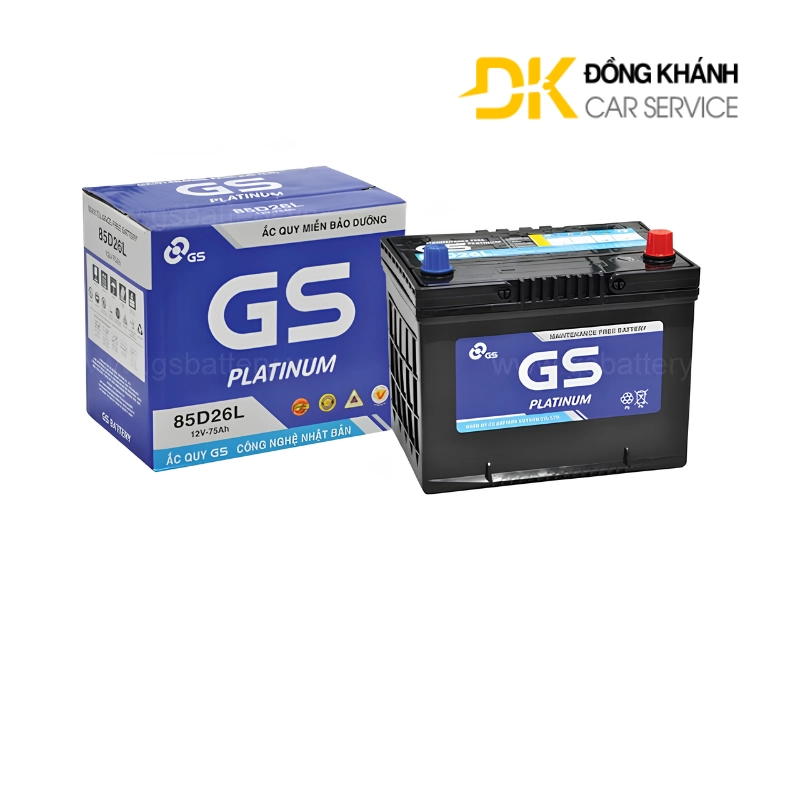 Bình Ắc Quy GS 75Ah 12V  - MF 85D26L