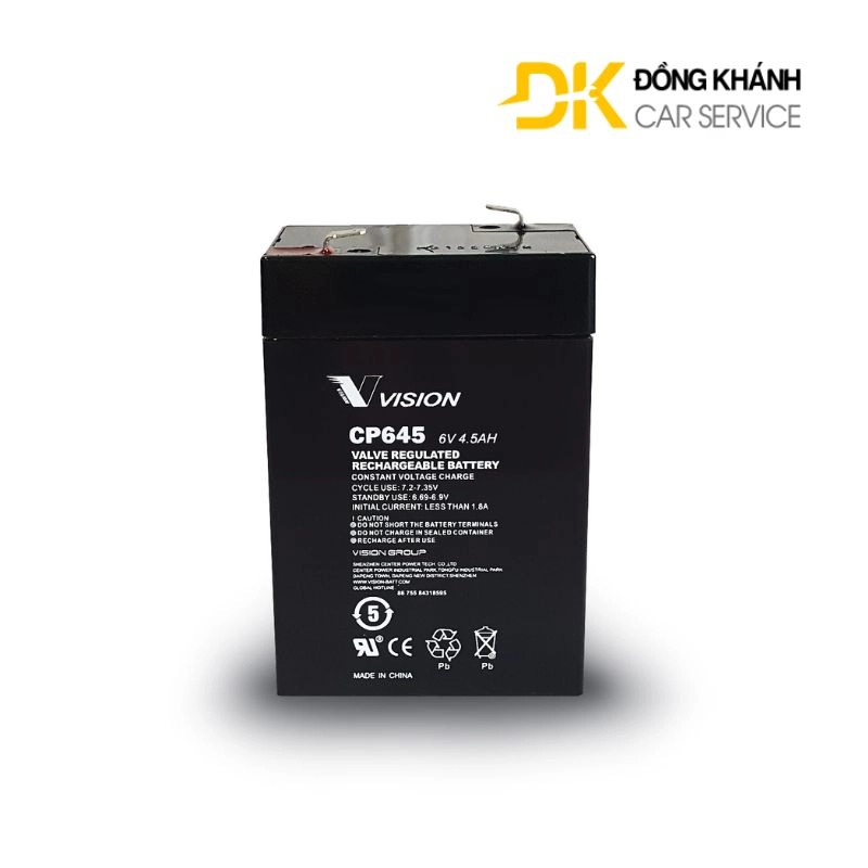 Bình Ắc Quy Vision 6V 4.5Ah || CP645
