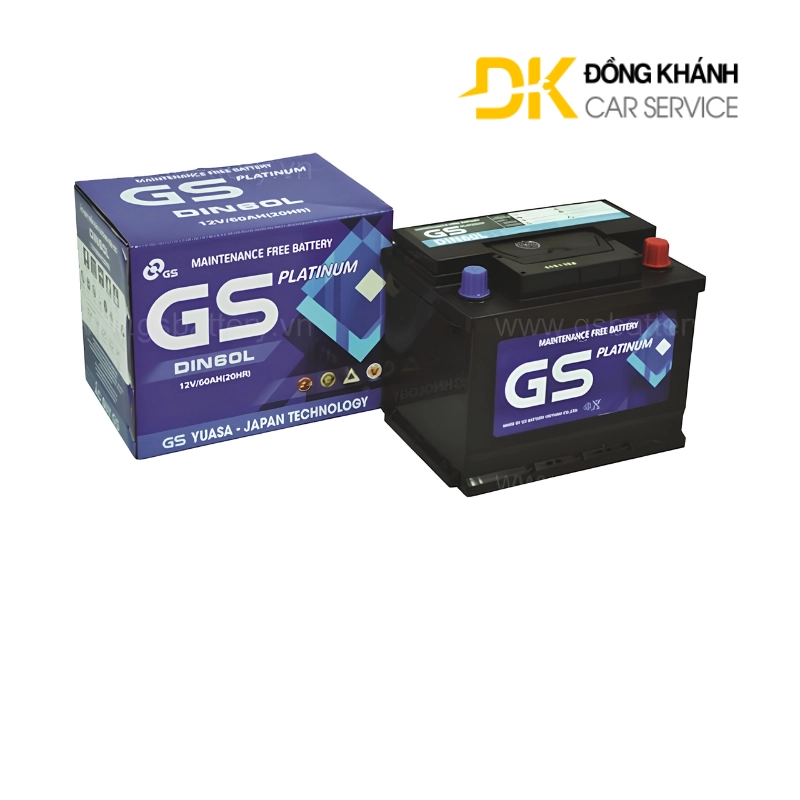 Ắc Quy GS MF Din60R 12V - 60Ah