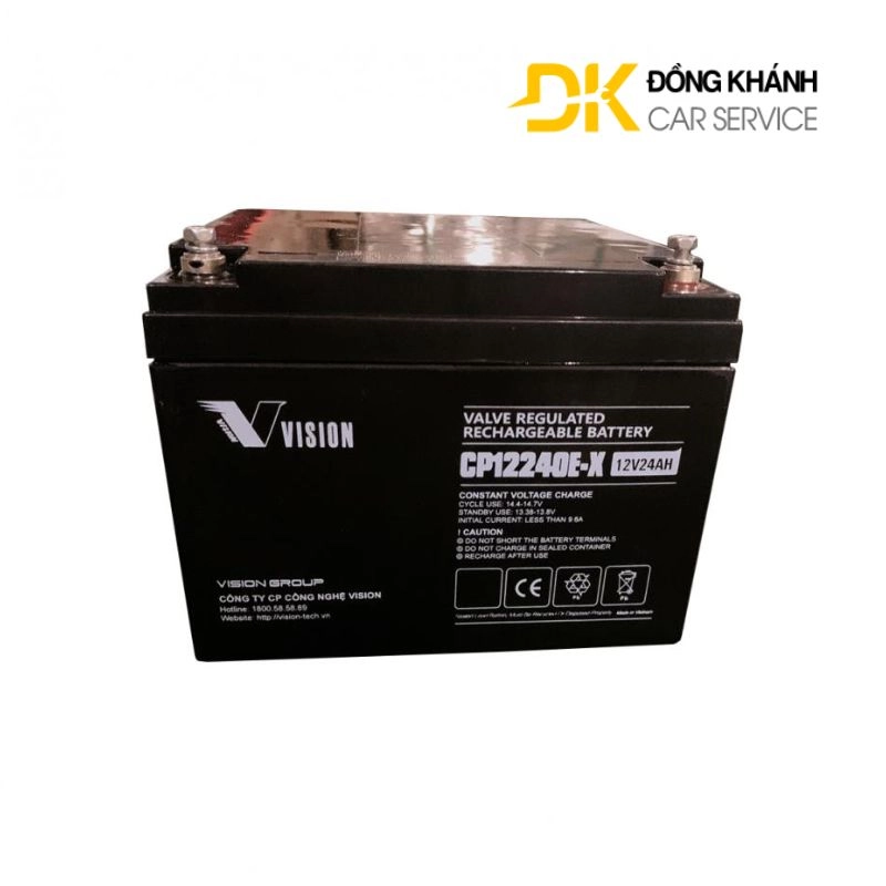 Bình Ắc Quy Vision 24Ah 12V || CP12240E-X