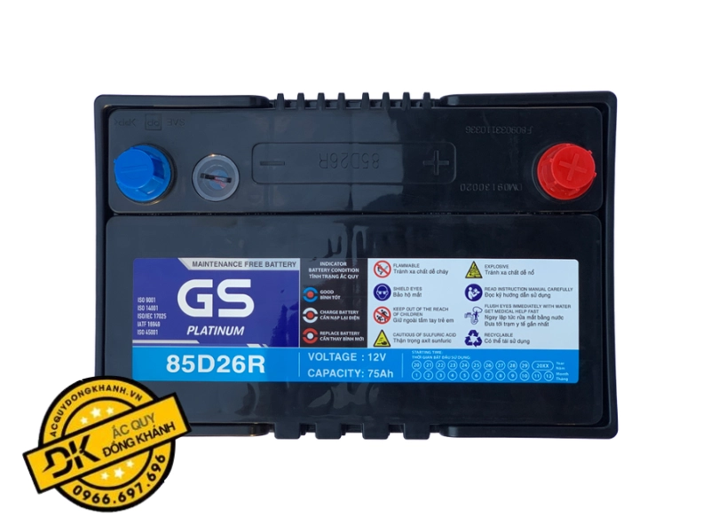 Cách xem ngày sản xuất trên bình ắc quy GS Cách xem ngày sản xuất trên bình ắc quy GS