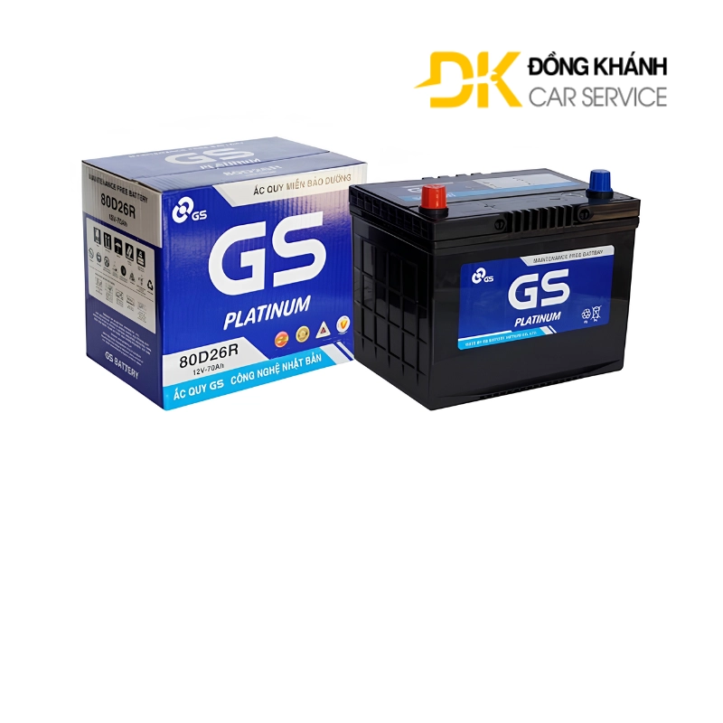 Ắc quy GS MF 80D26R 12V - 70Ah
