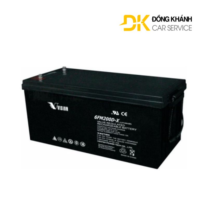 Bình Ắc Quy Vision 200ah - 12V 6FM200D-X