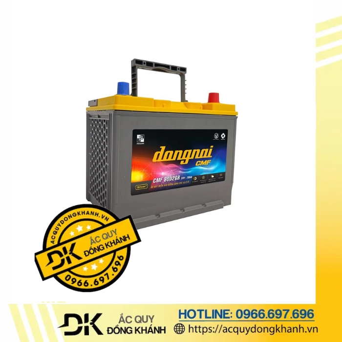 Ắc Quy Đồng Nai 12V 70AH CMF 80D26R Ắc Quy Đồng Nai 12V 70AH CMF 80D26R
