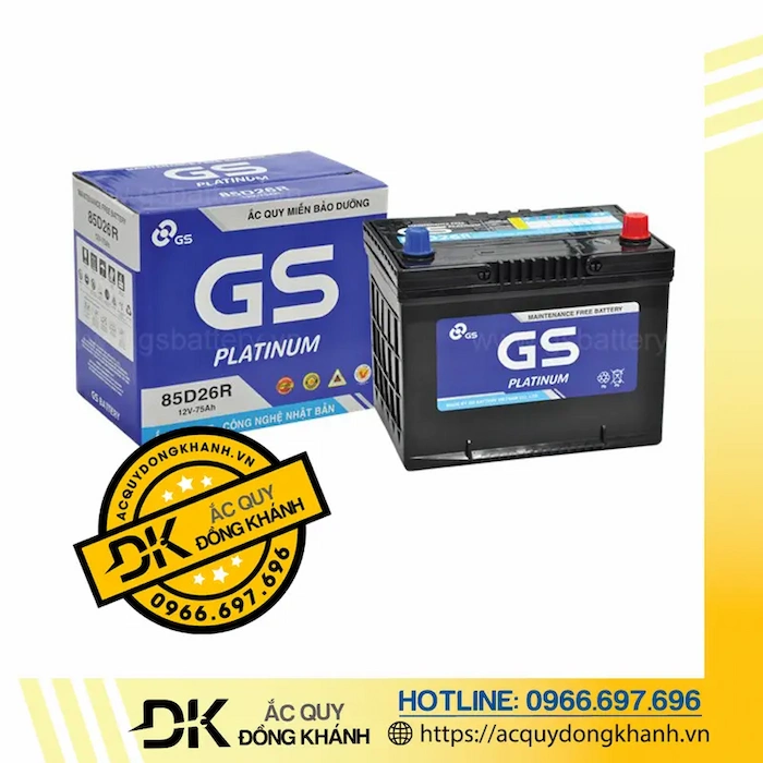 Ắc Quy GS MF 85D26R 12V 75Ah