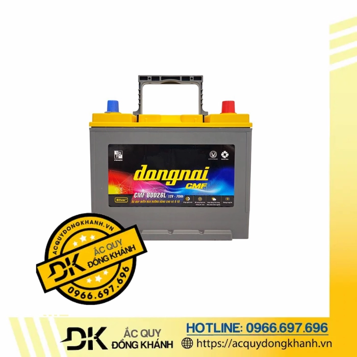 Ắc Quy Đồng Nai Khô 12V-70Ah CMF 80D26L
