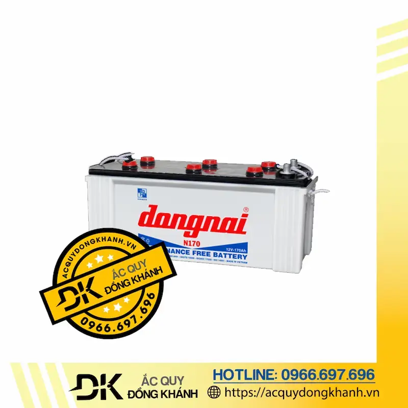 Thông số kỹ thuật của ắc quy Đồng Nai N170 12V 170Ah