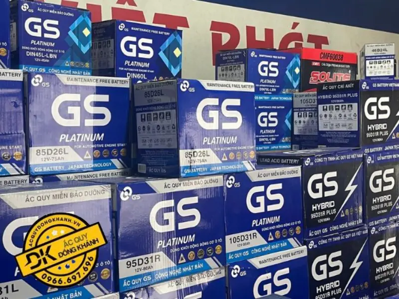 Ứng dụng và khả năng tương thích của acquy GS 105D31R Hybrid 12V 90Ah