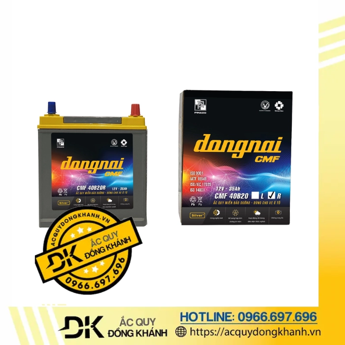 Ắc Quy Đồng Nai CMF 40B20R 12V - 35AH Ắc Quy Đồng Nai CMF 40B20R 12V - 35AH