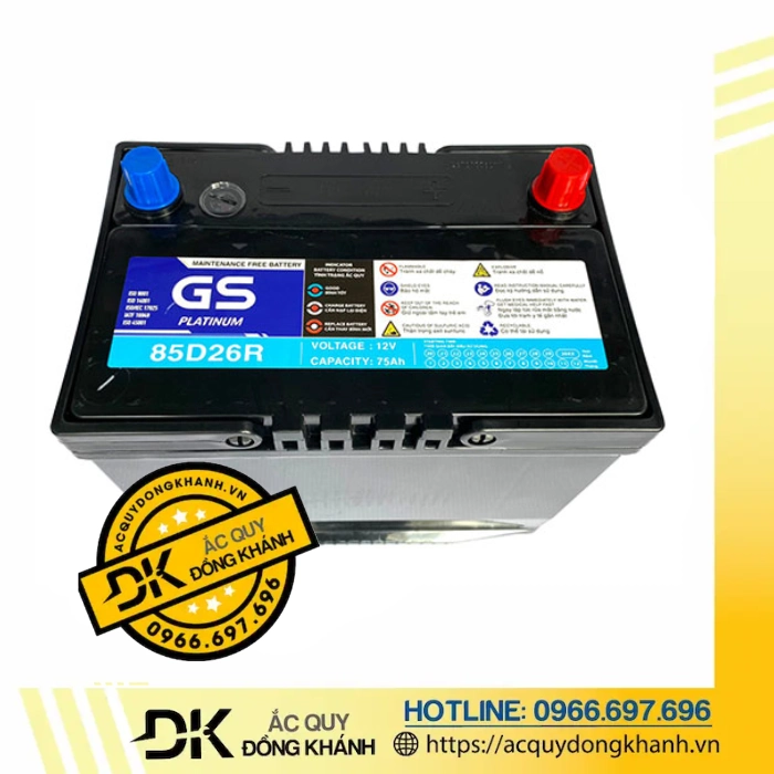 Ắc Quy GS 12V 75Ah MF 85D26R