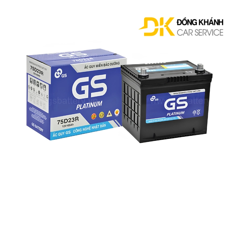 Ắc Quy GS MF 75D23R 12V - 65Ah
