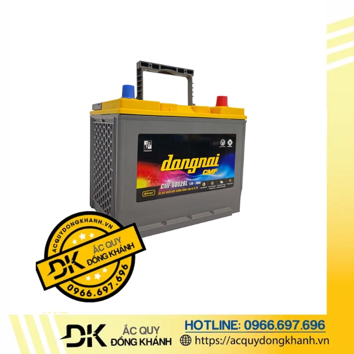 Ắc Quy Đồng Nai Khô CMF 80D26L 12V-70Ah 