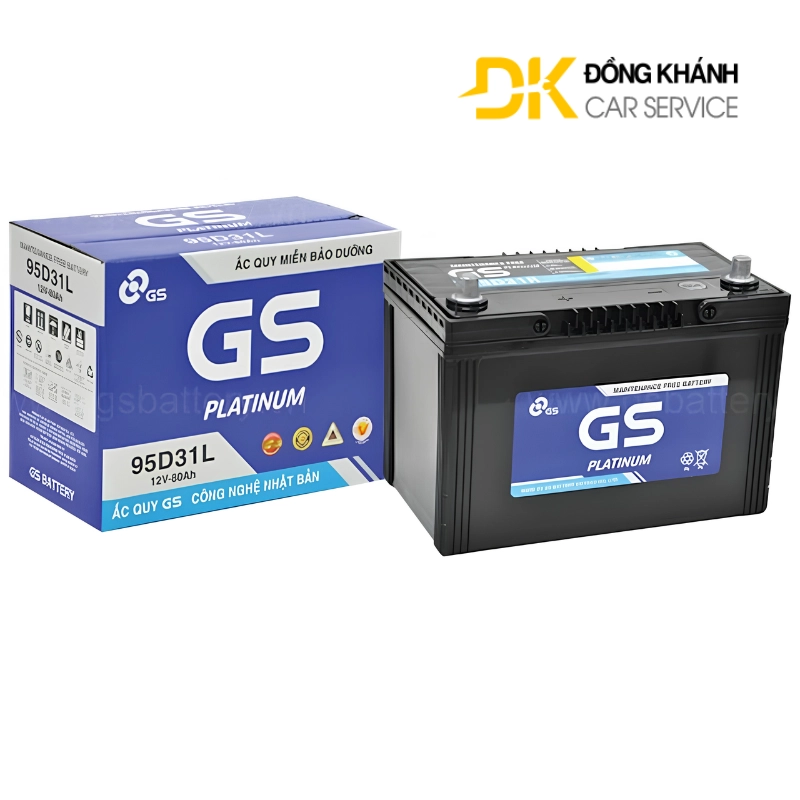 Ắc Quy GS MF 95D31L 12V - 80Ah