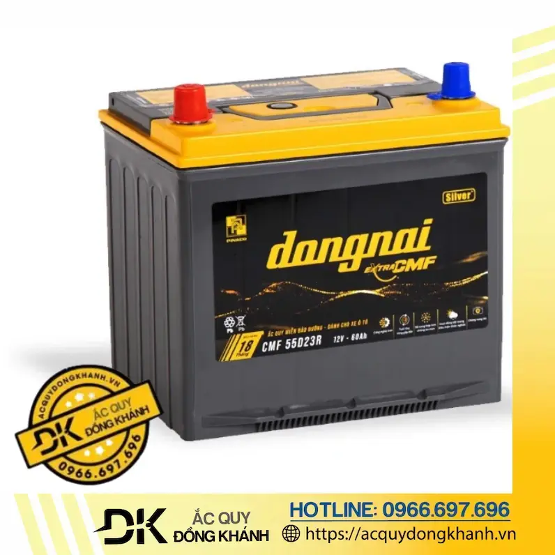 Ưu điểm của bình ắc quy Extra CMF 55D 23R Đồng Nai 12v 60Ah