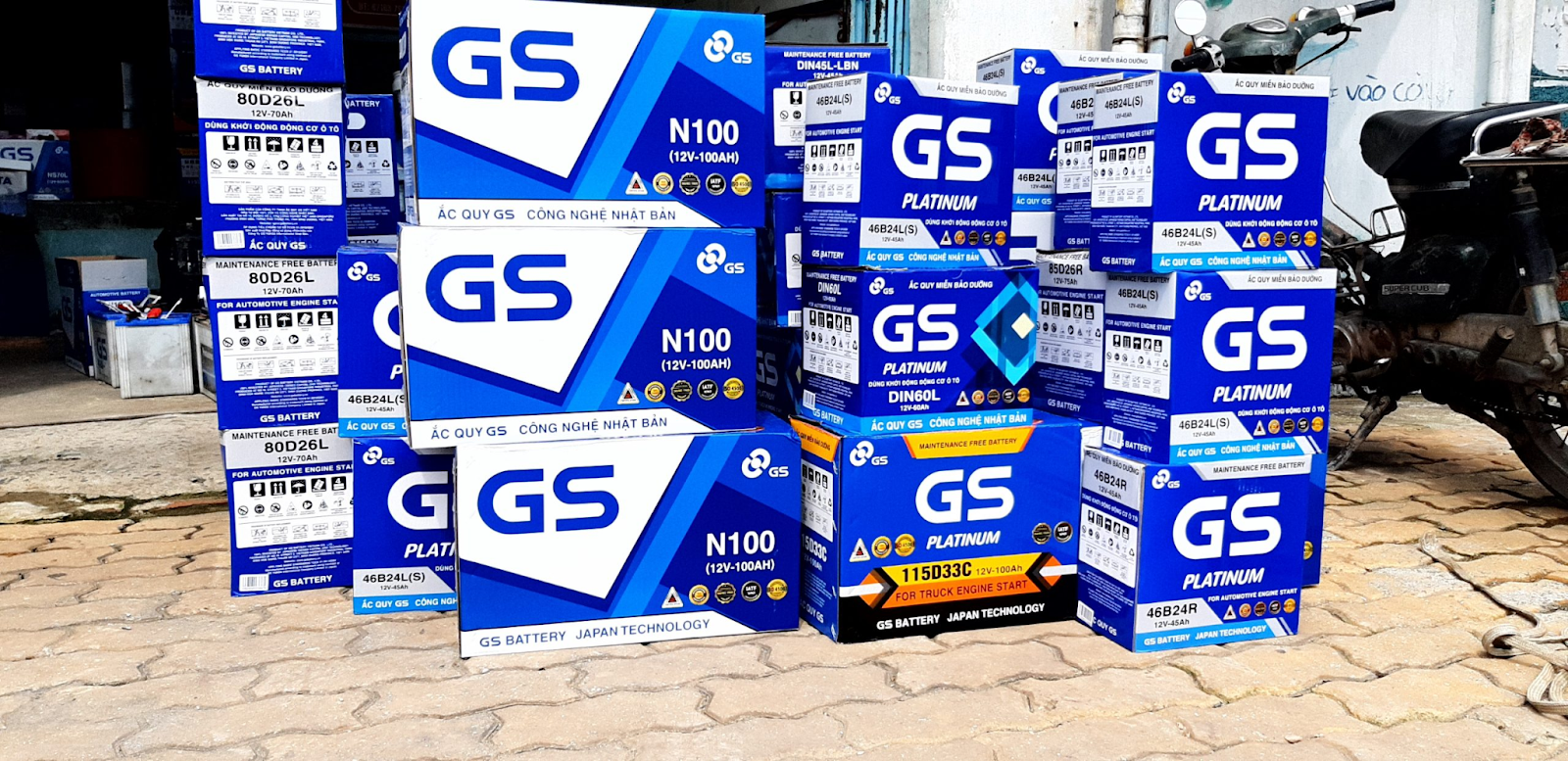 Ắc quy GS MF 105D31R 12V 90Ah phù hợp với loại xe nào?