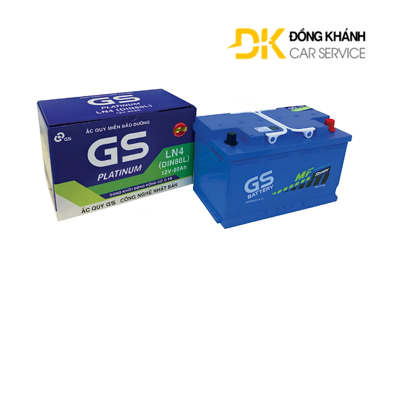 Ắc Quy GS LN4 Din80L 12v - 80Ah