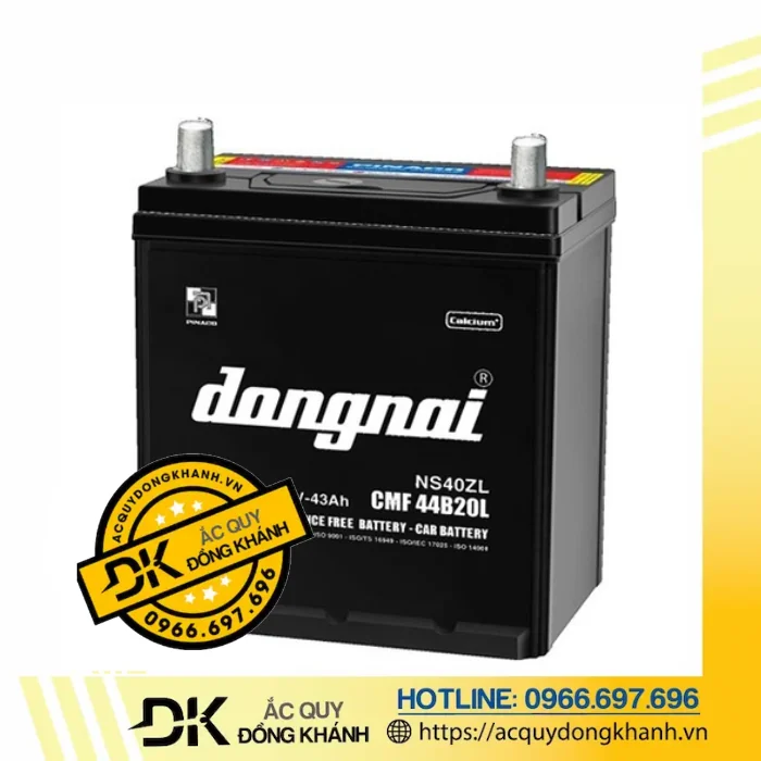 Thông số kỹ thuật của bình Đồng Nai 12V 43Ah CMF 44B20L