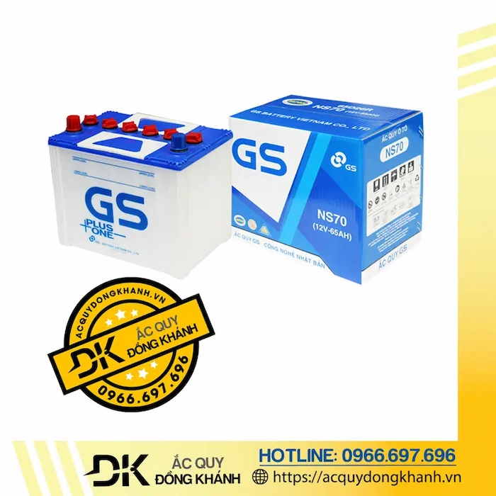 Ắc Quy GS 12V 65Ah NS70 Ắc Quy GS 12V 65Ah NS70