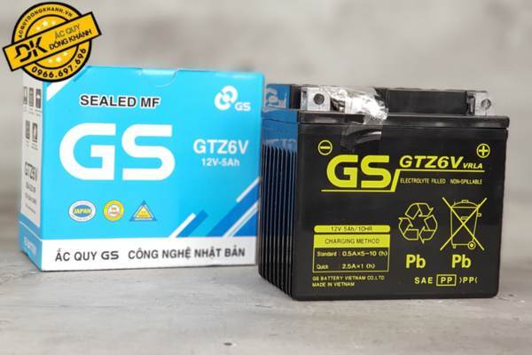 Bình ắc quy GS GTZ6V